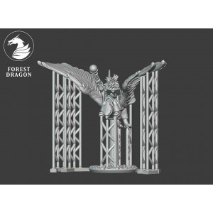 Forest Dragon impréssion 3d-High elves-Magicien sur aigle 10mm