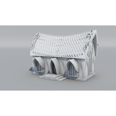 -Décor impréssion 3D Maison Elfe Simple