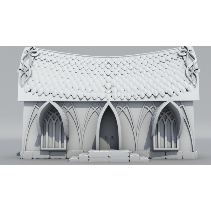 -Décor impréssion 3D Maison Elfe Simple