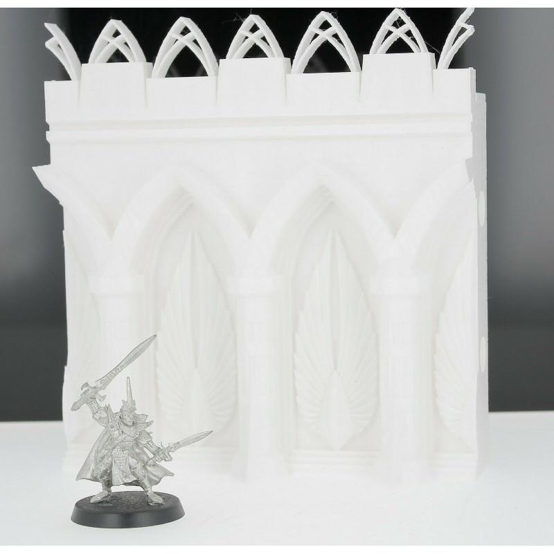 Tours et murs cité elfique Décors impréssion 3D
