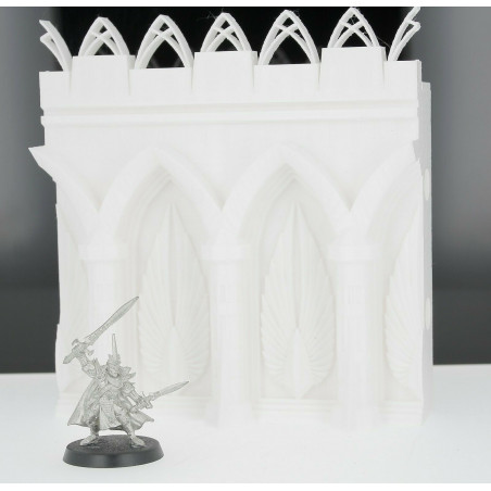 Tours et murs cité elfique Décors impréssion 3D