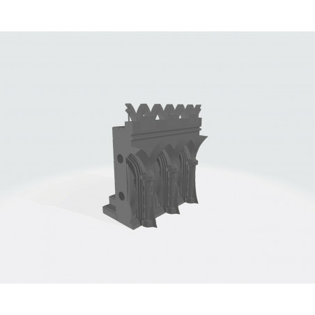 Tours et murs cité elfique Décors impréssion 3D