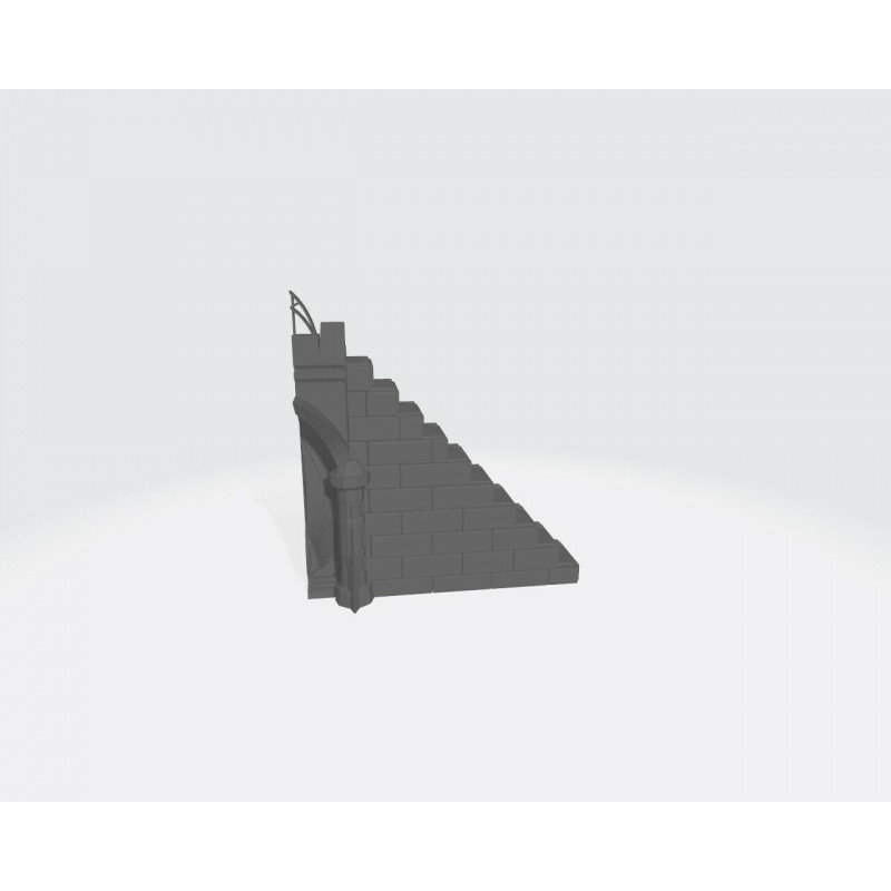 Tours et murs cité elfique Décors impréssion 3D