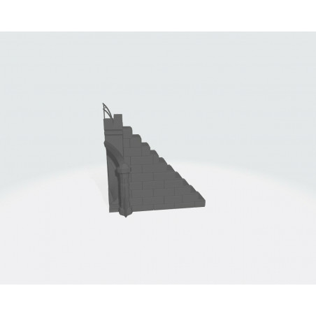 Tours et murs cité elfique Décors impréssion 3D