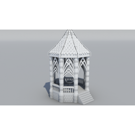 9th Age décors impression 3D Carousel Elfique 