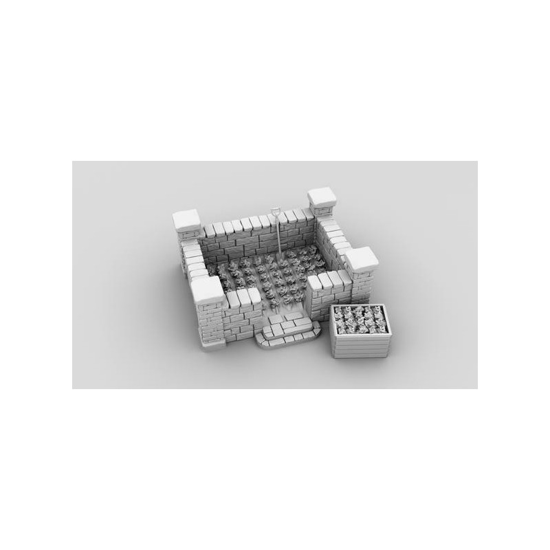 9th Age décors impression 3D Potager elfique 