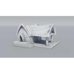 9th Age décors impression 3D Maison artisan elfique (2)