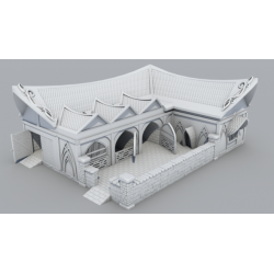 9th Age décors impression 3D Etable elfique  (2)