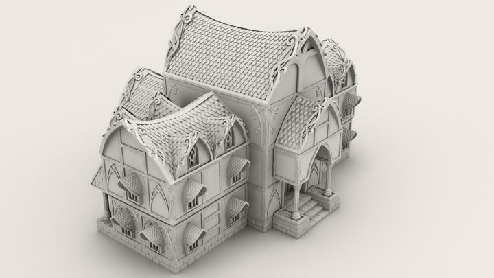 9th Age décors impression 3D Auberge elfique - Foto 1 di 7
