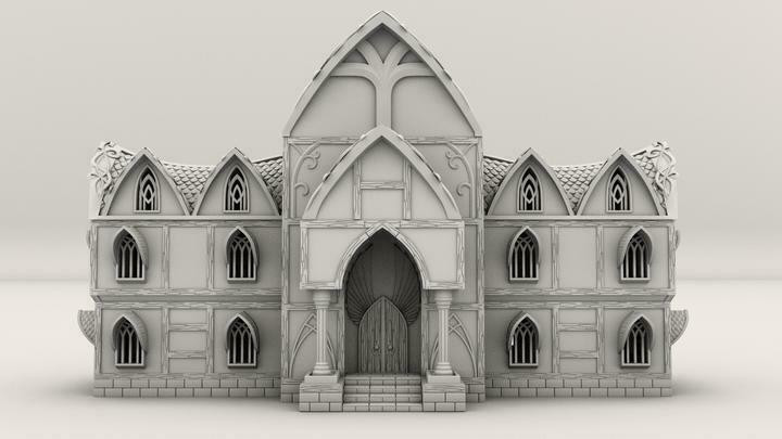 9th Age décors impression 3D Auberge elfique - Foto 2 di 7