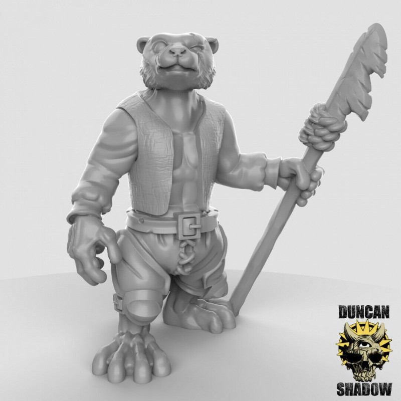 Figurines Anthropomorphes Duncan Shadow – Impression 3D pour Wargames et Jeux de Rôle
