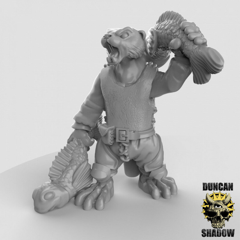 Figurines Anthropomorphes Duncan Shadow – Impression 3D pour Wargames et Jeux de Rôle
