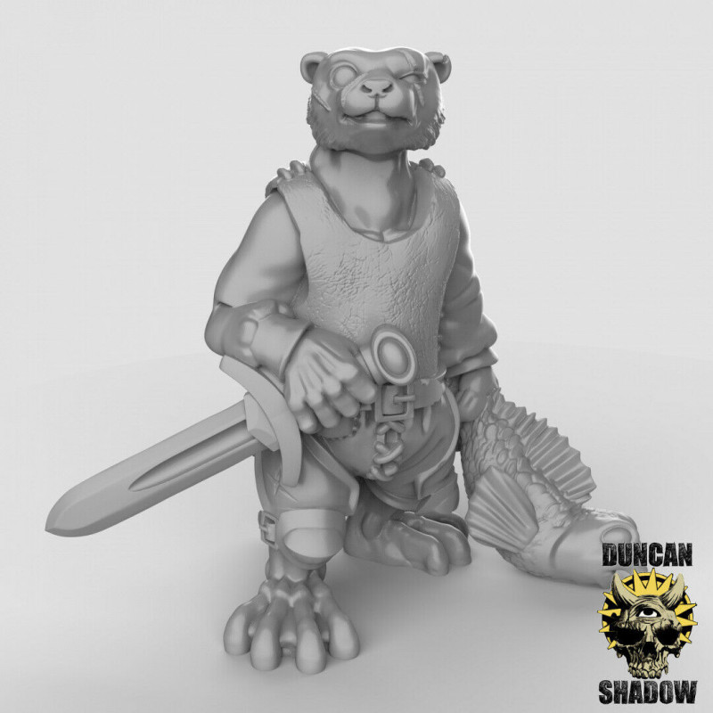Figurines Anthropomorphes Duncan Shadow – Impression 3D pour Wargames et Jeux de Rôle
