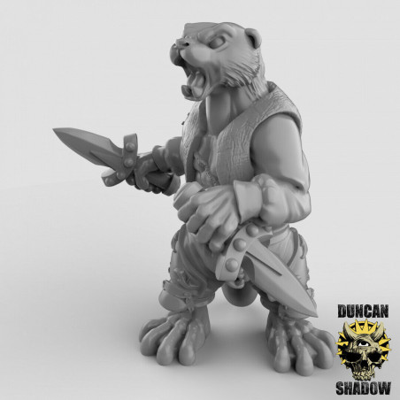 Figurines Anthropomorphes Duncan Shadow – Impression 3D pour Wargames et Jeux de Rôle
