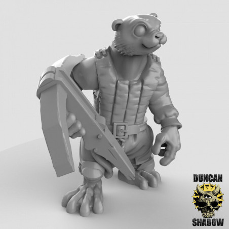 Figurines Anthropomorphes Duncan Shadow – Impression 3D pour Wargames et Jeux de Rôle
