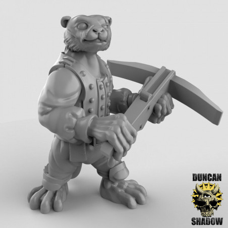 Figurines Anthropomorphes Duncan Shadow – Impression 3D pour Wargames et Jeux de Rôle
