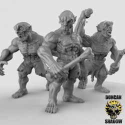 Duncan Shadow - Ghouls with Bone Clubs   (2)