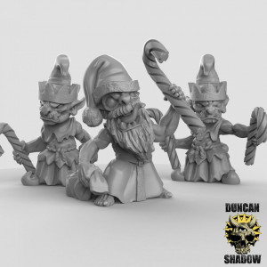 Impression 3D figurines jeux de rôle D&D, Saga, 9th Age, Christmas Goblins