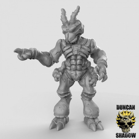 Figurines Anthropomorphes Duncan Shadow – Impression 3D pour Wargames et Jeux de Rôle
