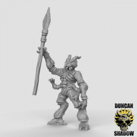 Figurines Anthropomorphes Duncan Shadow – Impression 3D pour Wargames et Jeux de Rôle
