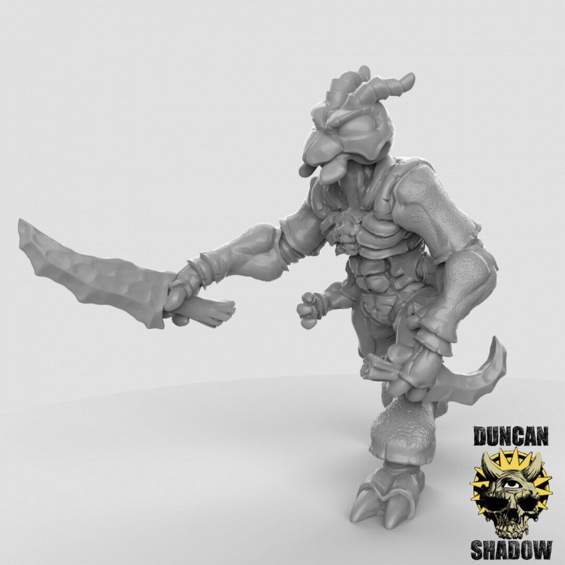Figurines Anthropomorphes Duncan Shadow – Impression 3D pour Wargames et Jeux de Rôle
