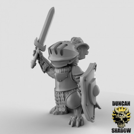 Figurines Anthropomorphes Duncan Shadow – Impression 3D pour Wargames et Jeux de Rôle
