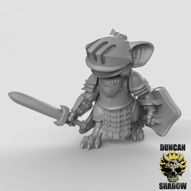Figurines Anthropomorphes Duncan Shadow – Impression 3D pour Wargames et Jeux de Rôle
