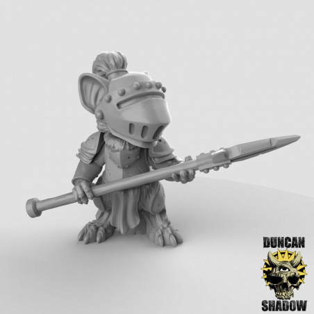 Figurines Anthropomorphes Duncan Shadow – Impression 3D pour Wargames et Jeux de Rôle
