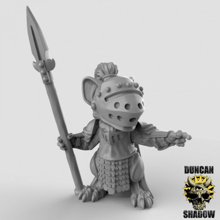 Figurines Anthropomorphes Duncan Shadow – Impression 3D pour Wargames et Jeux de Rôle
