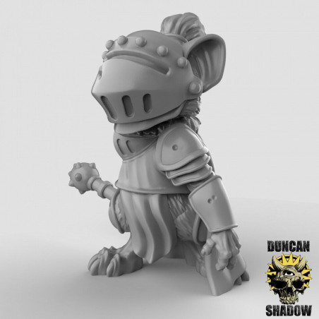 Figurines Anthropomorphes Duncan Shadow – Impression 3D pour Wargames et Jeux de Rôle
