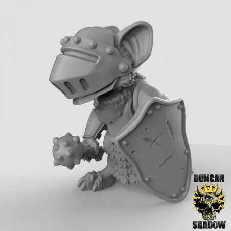 Figurines Anthropomorphes Duncan Shadow – Impression 3D pour Wargames et Jeux de Rôle
