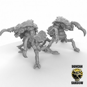 Impression 3D figurines jeux de rôle D&D, Saga, 9th Age, Xhkarsh Insect beasts