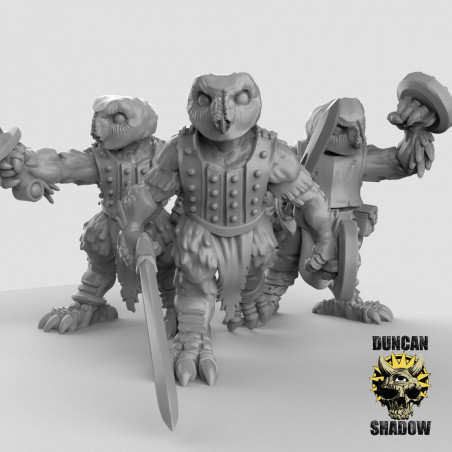 Figurines Anthropomorphes Duncan Shadow – Impression 3D pour Wargames et Jeux de Rôle
