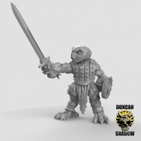 Figurines Anthropomorphes Duncan Shadow – Impression 3D pour Wargames et Jeux de Rôle
