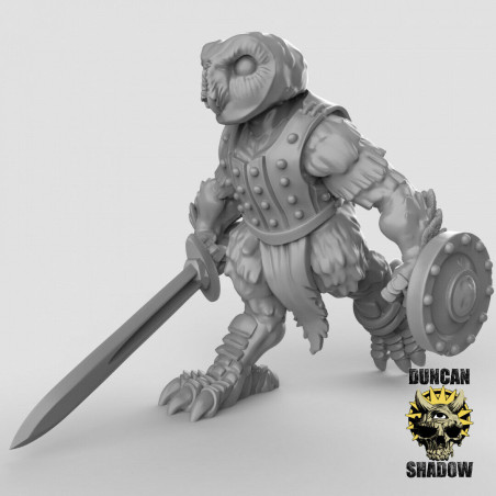 Figurines Anthropomorphes Duncan Shadow – Impression 3D pour Wargames et Jeux de Rôle
