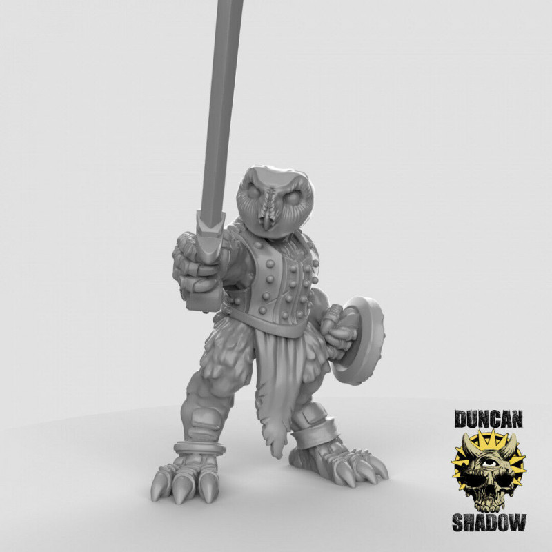 Figurines Anthropomorphes Duncan Shadow – Impression 3D pour Wargames et Jeux de Rôle
