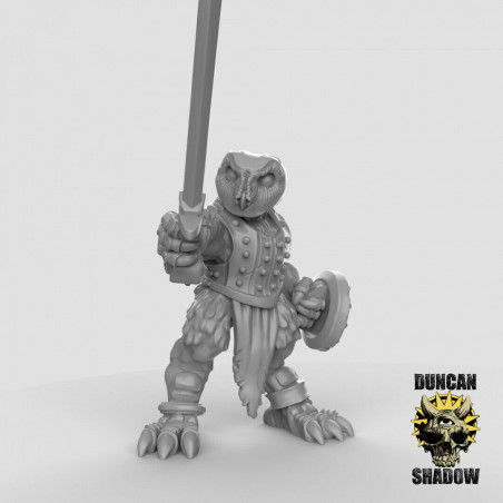 Figurines Anthropomorphes Duncan Shadow – Impression 3D pour Wargames et Jeux de Rôle
