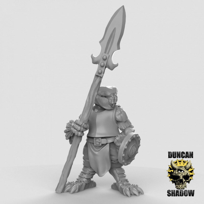Figurines Anthropomorphes Duncan Shadow – Impression 3D pour Wargames et Jeux de Rôle
