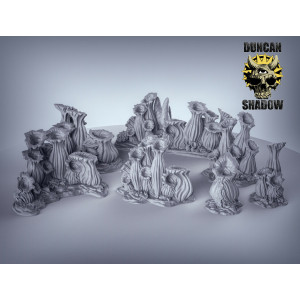 Impression 3D figurines jeux de rôle D&D, Saga, 9th Age,  Pitcher Plant Terrain