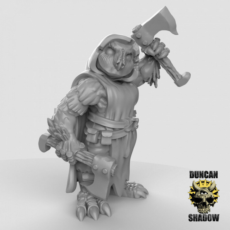 Figurines Anthropomorphes Duncan Shadow – Impression 3D pour Wargames et Jeux de Rôle
