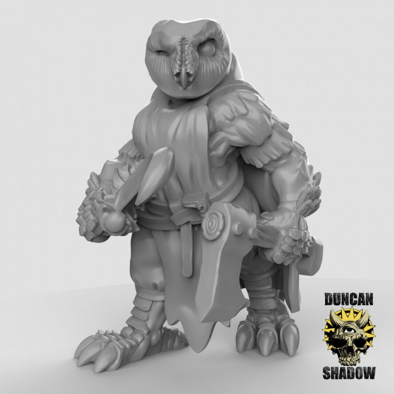 Figurines Anthropomorphes Duncan Shadow – Impression 3D pour Wargames et Jeux de Rôle
