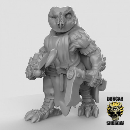 Figurines Anthropomorphes Duncan Shadow – Impression 3D pour Wargames et Jeux de Rôle

