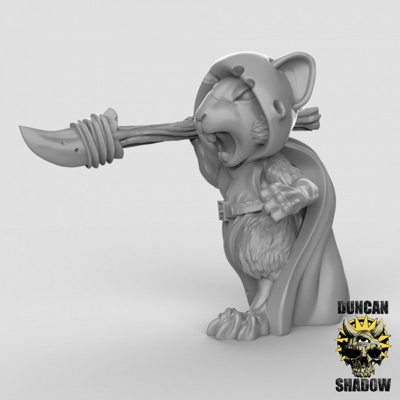 Figurines Anthropomorphes Duncan Shadow – Impression 3D pour Wargames et Jeux de Rôle

