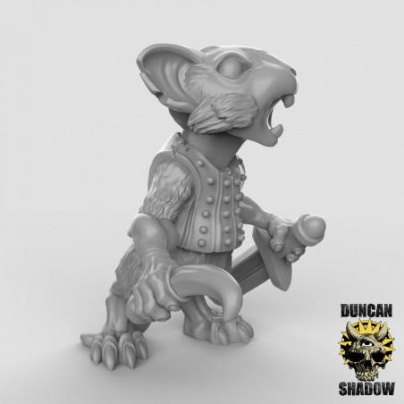 Figurines Anthropomorphes Duncan Shadow – Impression 3D pour Wargames et Jeux de Rôle
