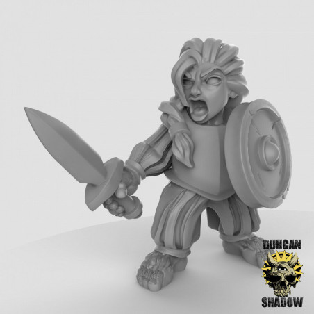 Halflings – Duncan Shadow Miniatures – Figurines 3D pour Wargames et Jeux de Rôle
