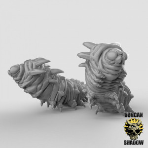 Impression 3D figurines jeux de rôle D&D, Saga, 9th Age, Giant Caterpillar
