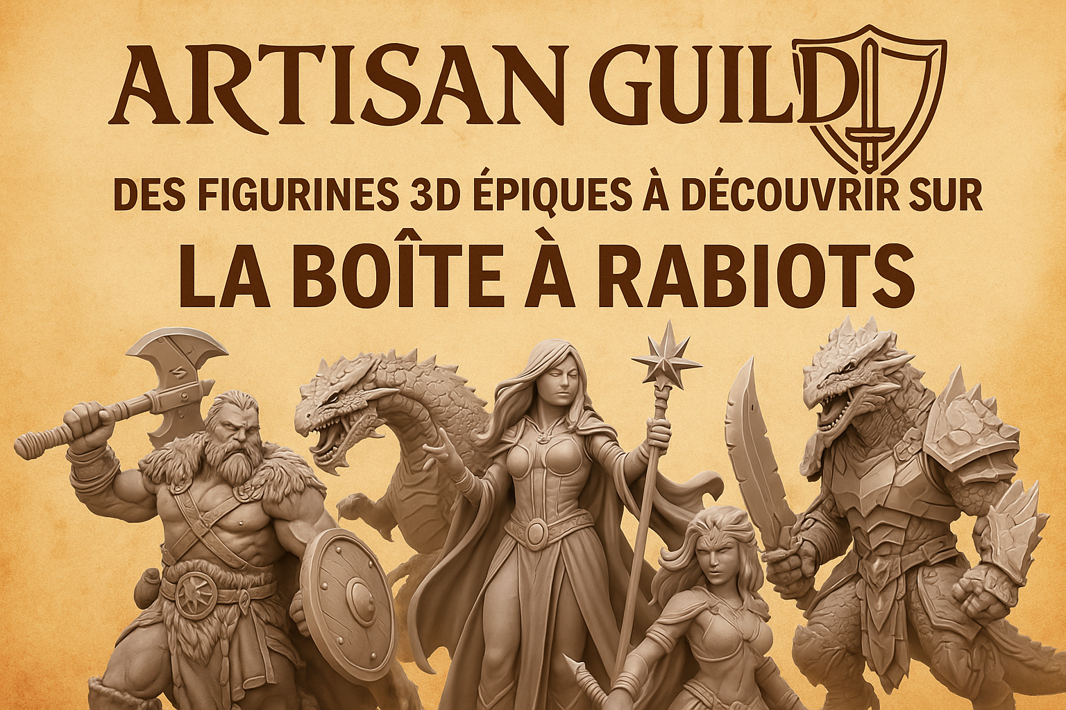 Artisan Guild – Des figurines 3D épiques à découvrir sur La Boîte à Rabiots Artisan Guild – Des figurines 3D épiques à découvrir sur La Boîte à Rabiots